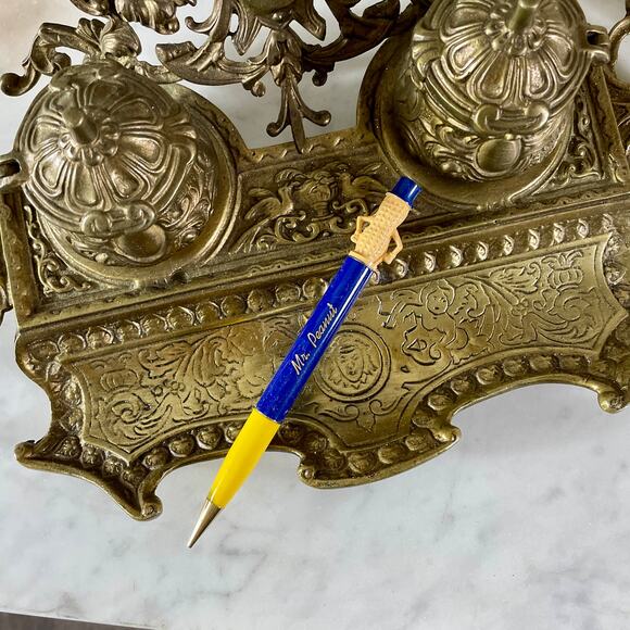 Blue and Yellow Ballpoint Pen - Picture 3 of 8